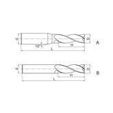 Solid carbide milling End mill General machining of Al and Al alloys ALG-3E - Makotools Industrial Supply Tools for Metal Cutting